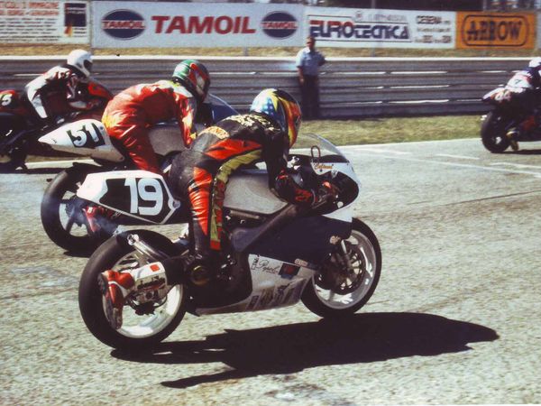Cristian Caliumi in pista, Campionato Italiano 250cc 1997