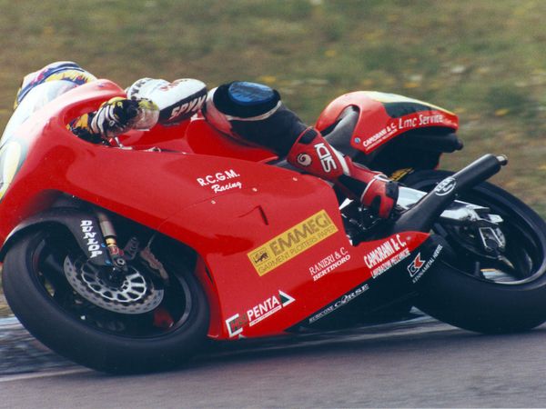 Cristian Caliumi in pista, Campionato Italiano 250cc 1999