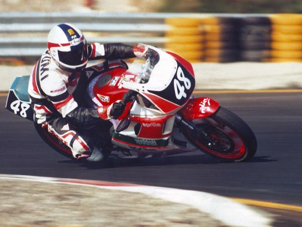 Cristian Caliumi in pista, Sport Production 1989