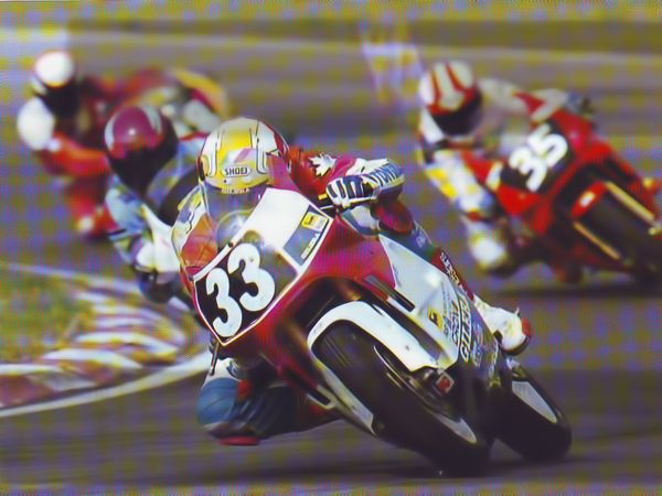 Cristian Caliumi in pista, Sport Production 1991