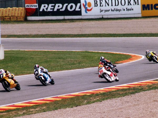 Cristian Caliumi in pista, Motomondiale 1995