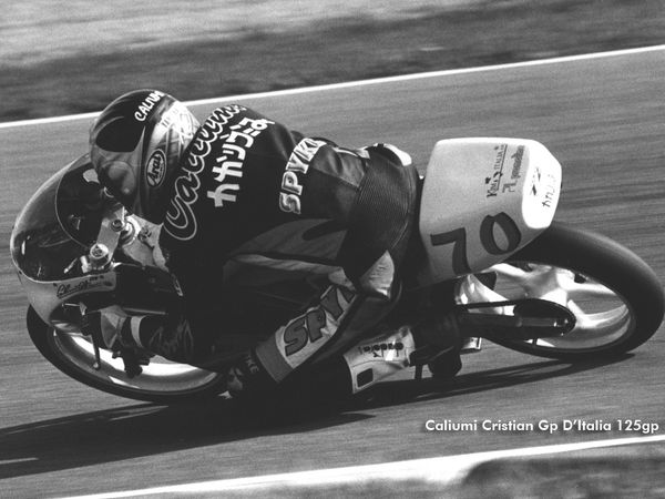 Cristian Caliumi in pista, Motomondiale 1995