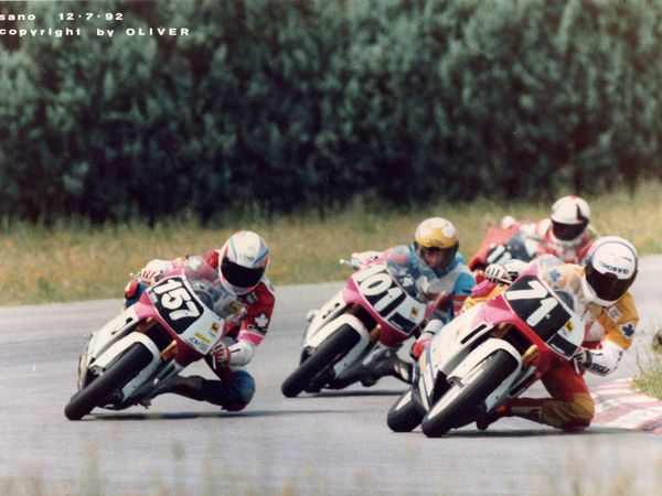 Cristian Caliumi in pista, Sport Production 1992
