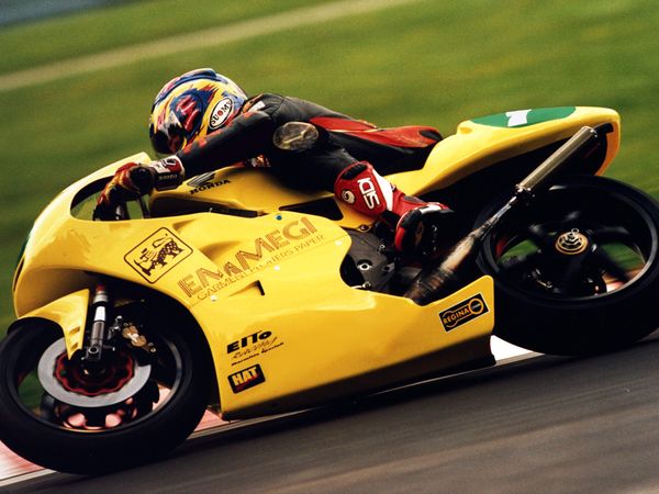 Cristian Caliumi in pista, Campionato Europeo 250cc 1998