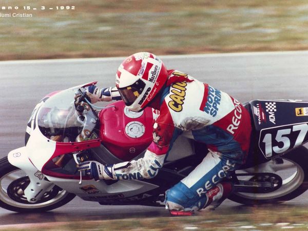 Cristian Caliumi in pista, Sport Production 1991