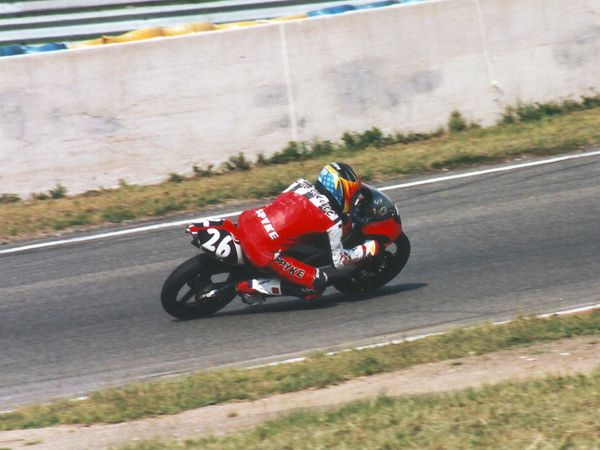 Cristian Caliumi in pista, Campionato Europeo 125cc 1994