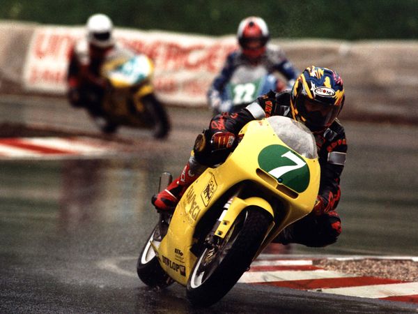 Cristian Caliumi in pista, Campionato Europeo 250cc 1998