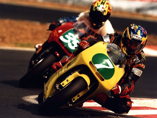 Cristian Caliumi in pista, Campionato Europeo 250cc 1998