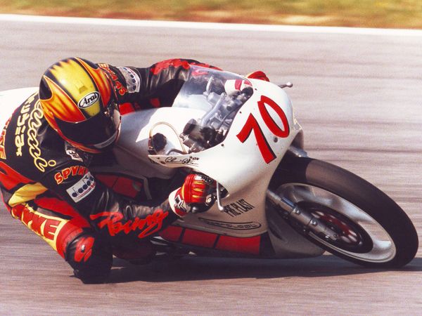 Cristian Caliumi in pista, Motomondiale 1995