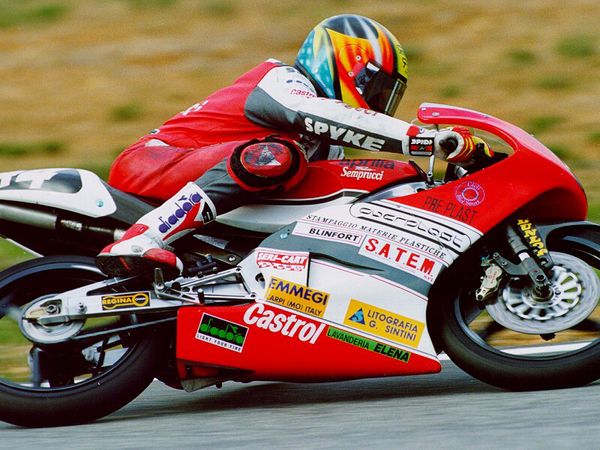 Cristian Caliumi in pista, Campionato Europeo 125cc 1994