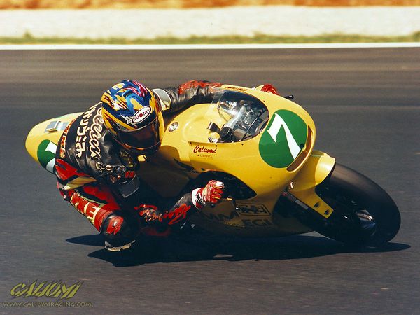 Cristian Caliumi in pista, Campionato Europeo 250cc 1998