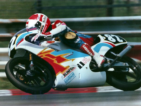 Cristian Caliumi in pista, Campionato Italiano 125cc 1993