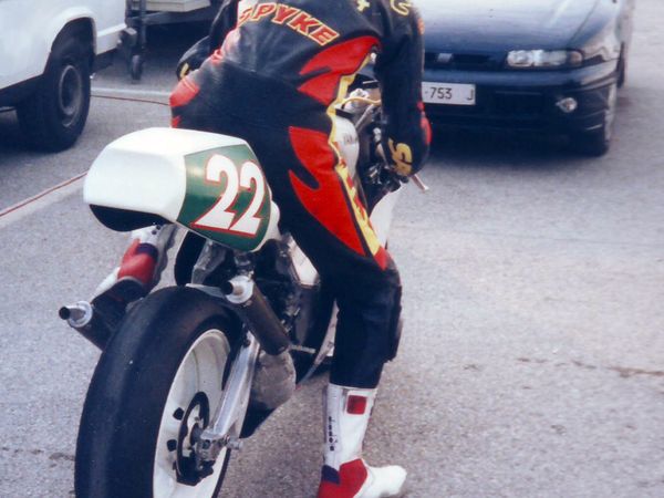 Cristian Caliumi in pista, Campionato Italiano 250cc 1996