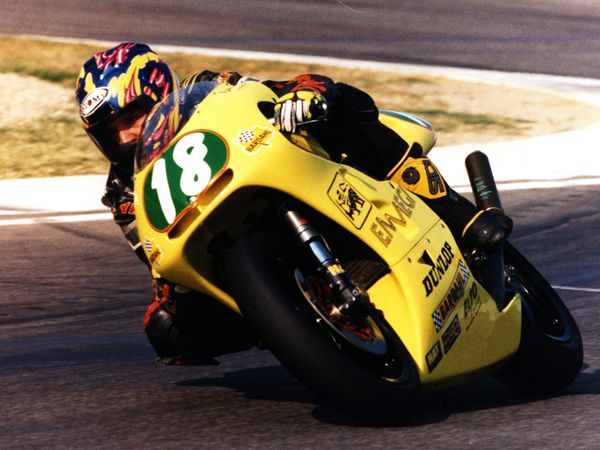 Cristian Caliumi in pista, Campionato Italiano 250cc 1998
