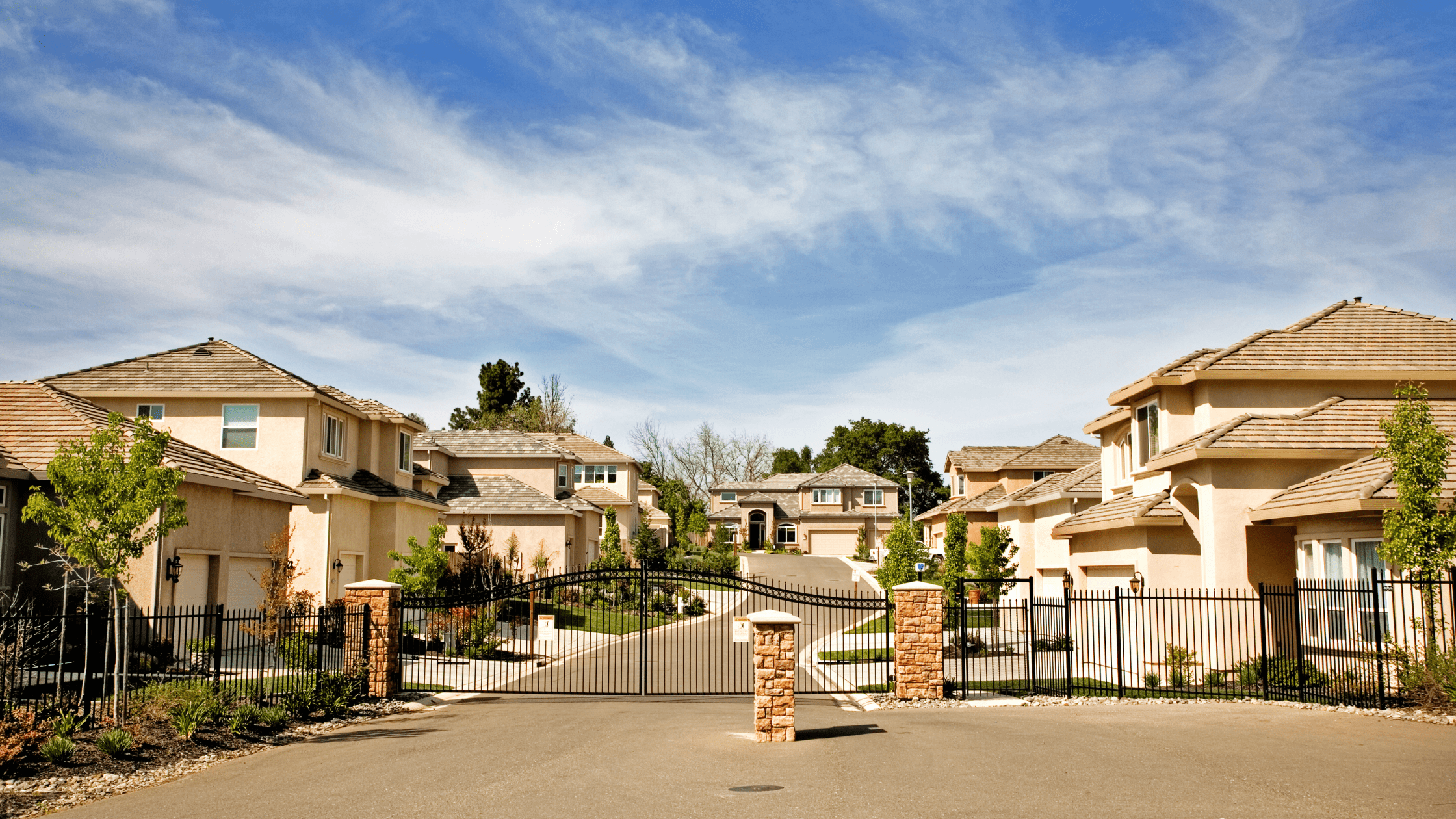 picture of a gated community