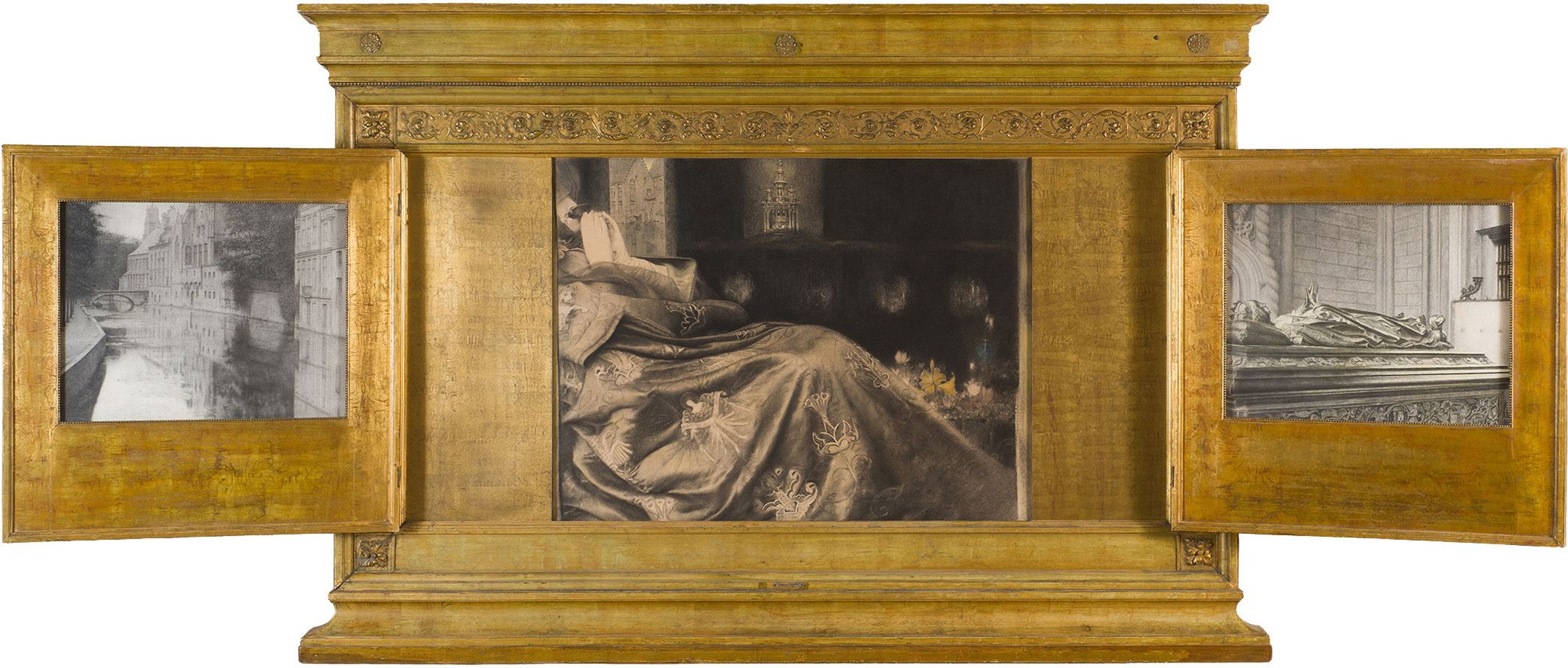 Fernand Khnopff, D’Autrefois ou Souvenir de Bruges, triptyque