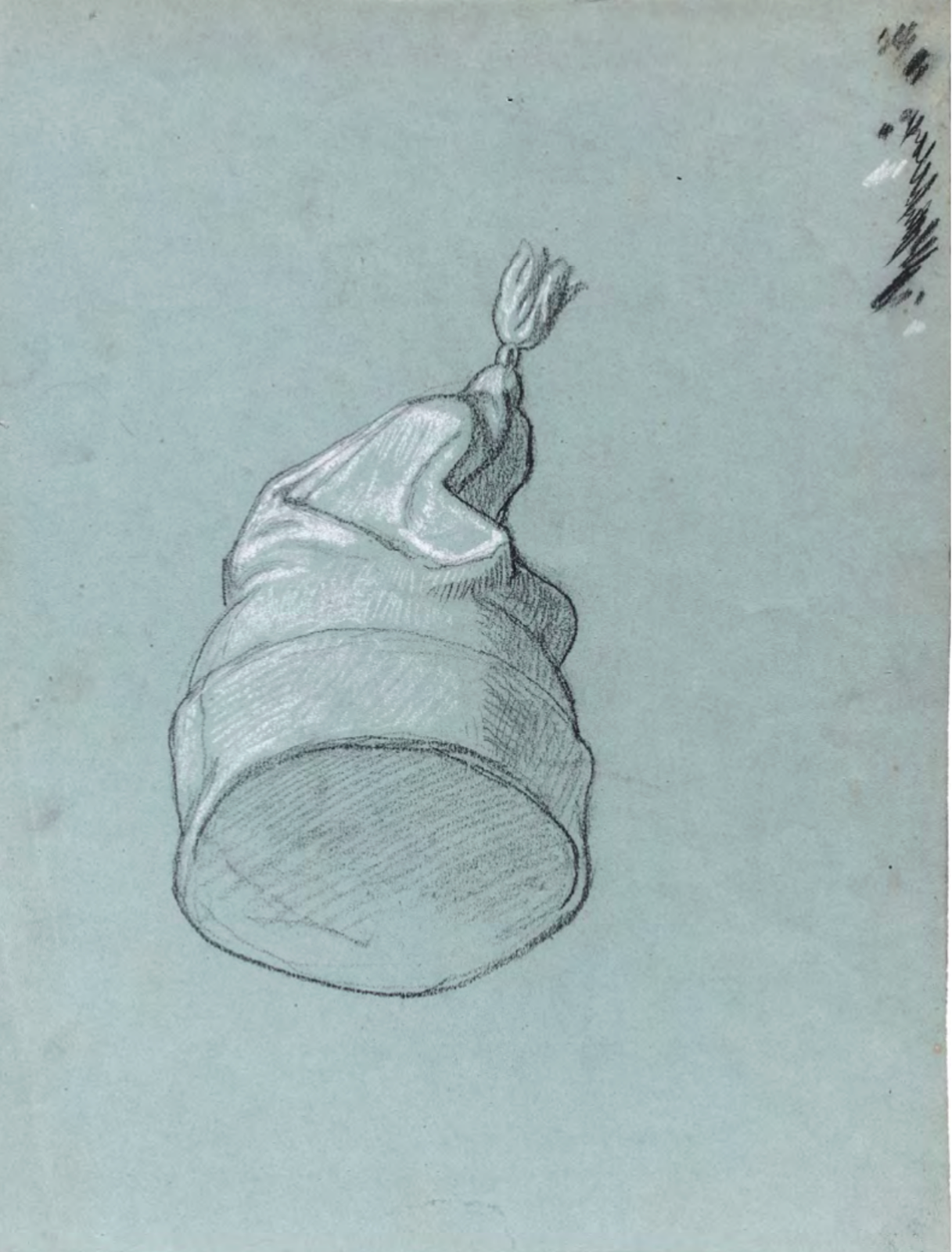 Prêt — Thomas Couture, Étude de bonnet de nuit
