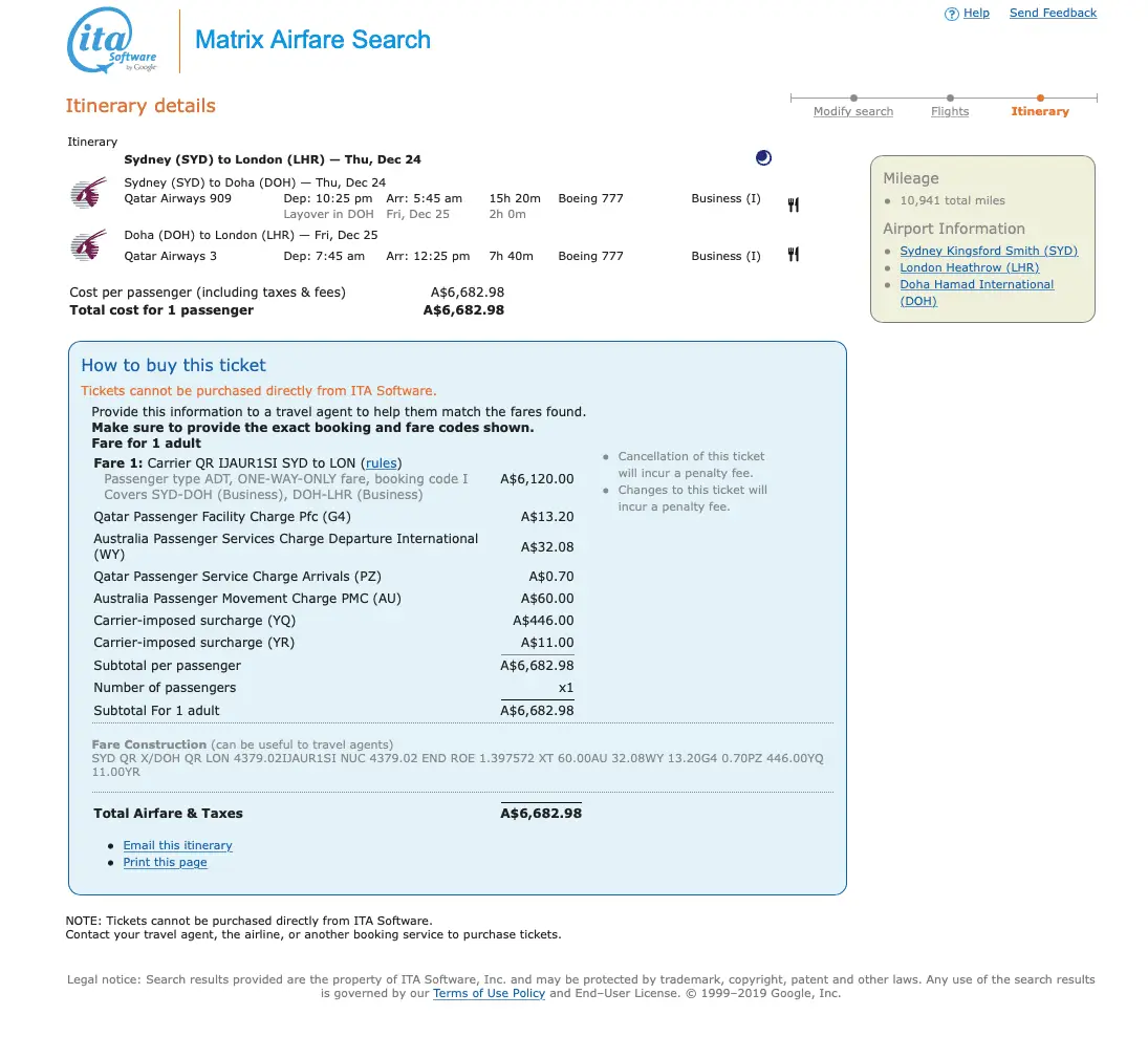 Qatar Airways Reduces Award Prices Airfare Search
