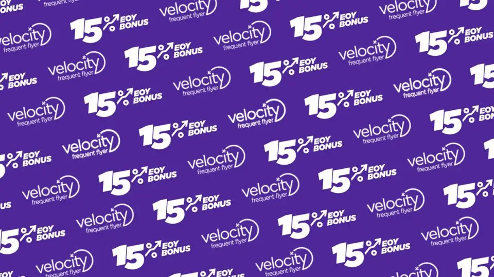 Velocity Frequent Flyer 15% - 30% Transfer Bonus
