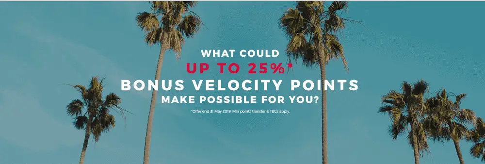 Velocity Transfer Bonus May 2019 - Up To 50%Velocity Bonus Points