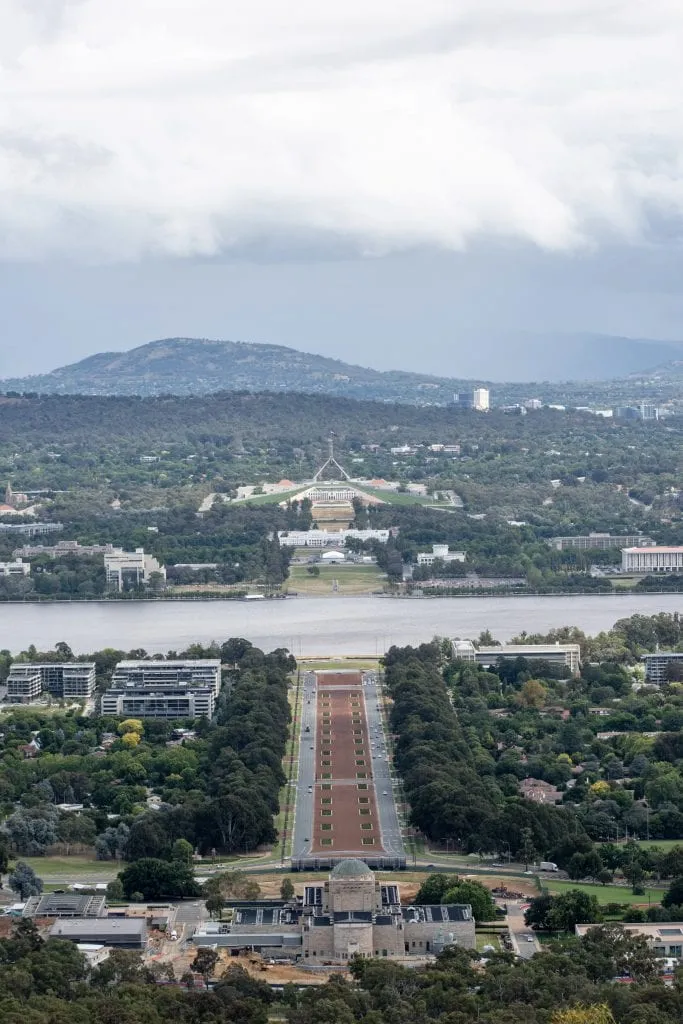 View from Mount Ainslie