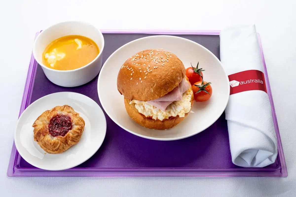 Breakfast Virgin Australia New Business Class Menu 2