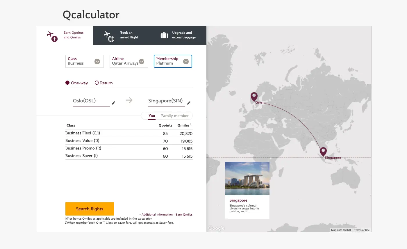 How To Maximise Qatar Airways Privilege Club Status Qcalculator