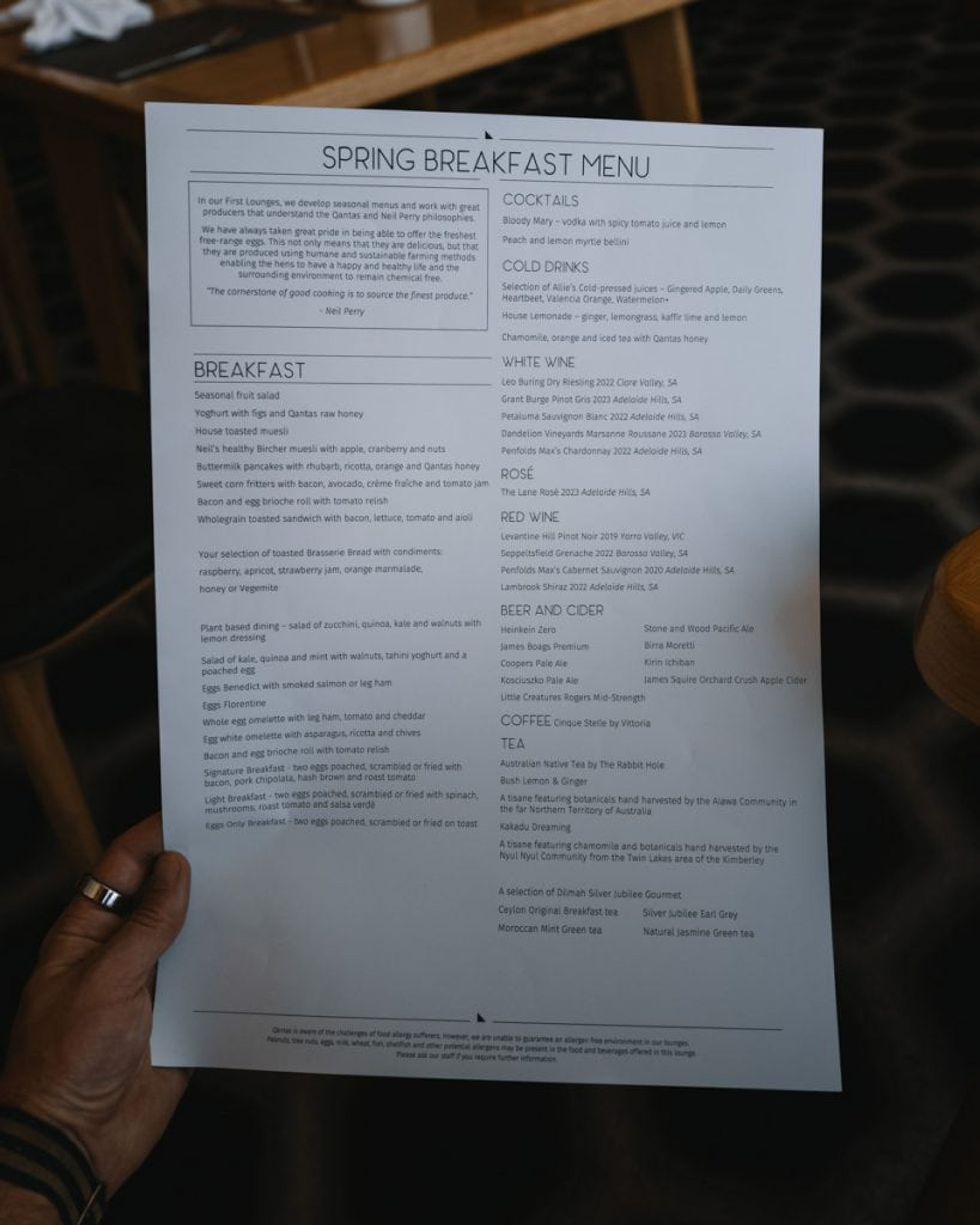 Spring Breakfast Menu