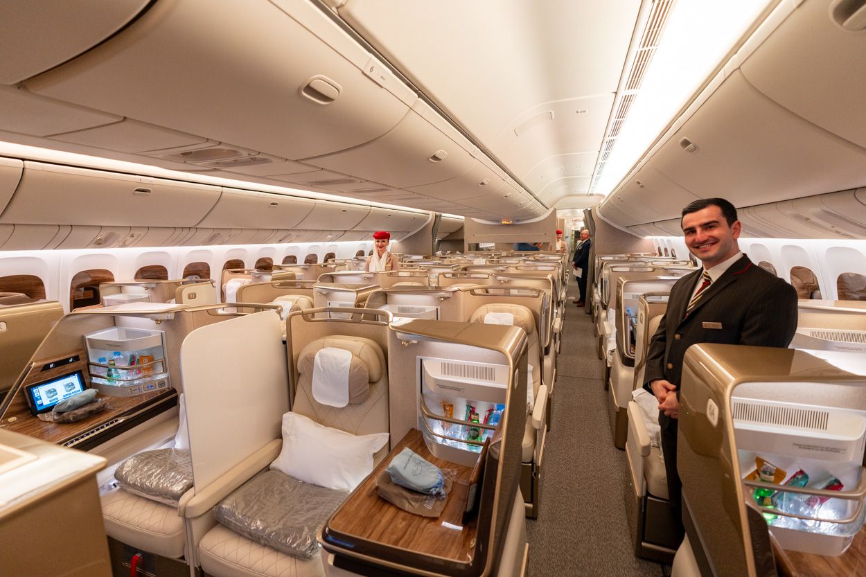 Emirates newest business class seats