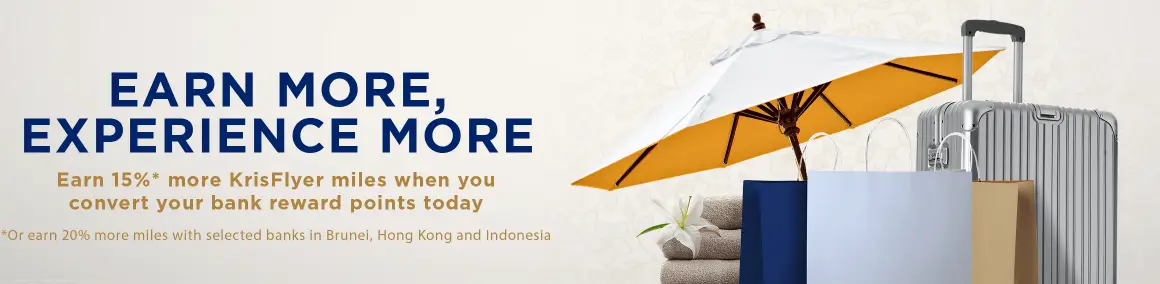Convert Points To KrisFlyer Miles For 15% Bonus Wxperience