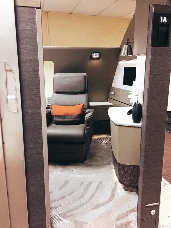 Singapore Airlines New A380 First Class