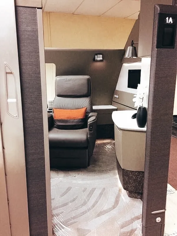 Singapore Airlines New A380 First Class