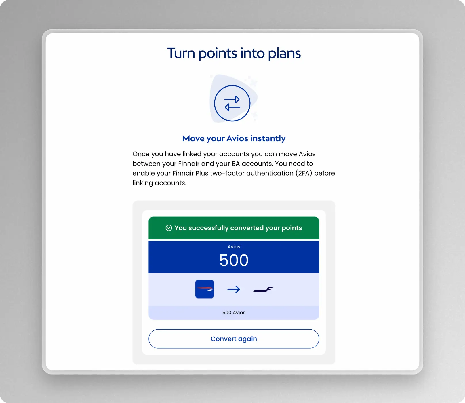 transfer points to finnair avios