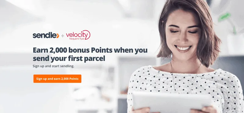 Get 2000 Velocity Points With Sendle
