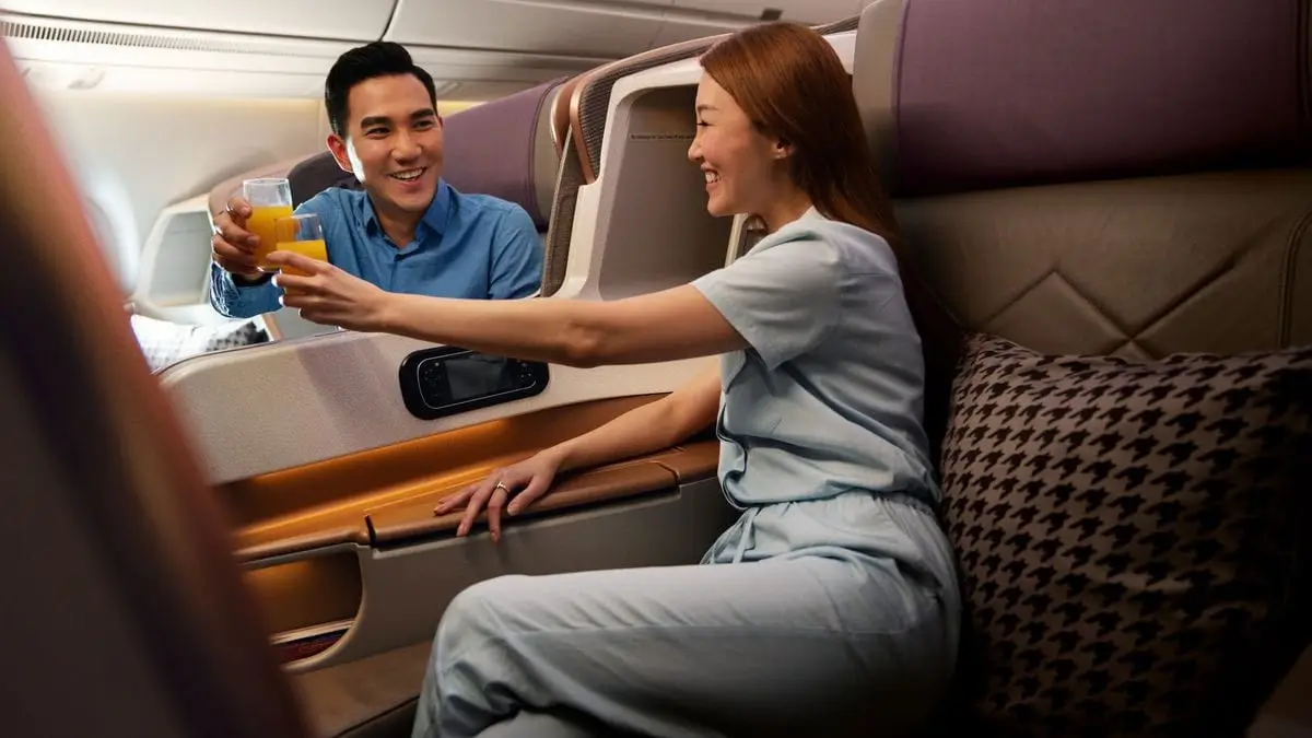 Singapore Airlines Business Class to Asia