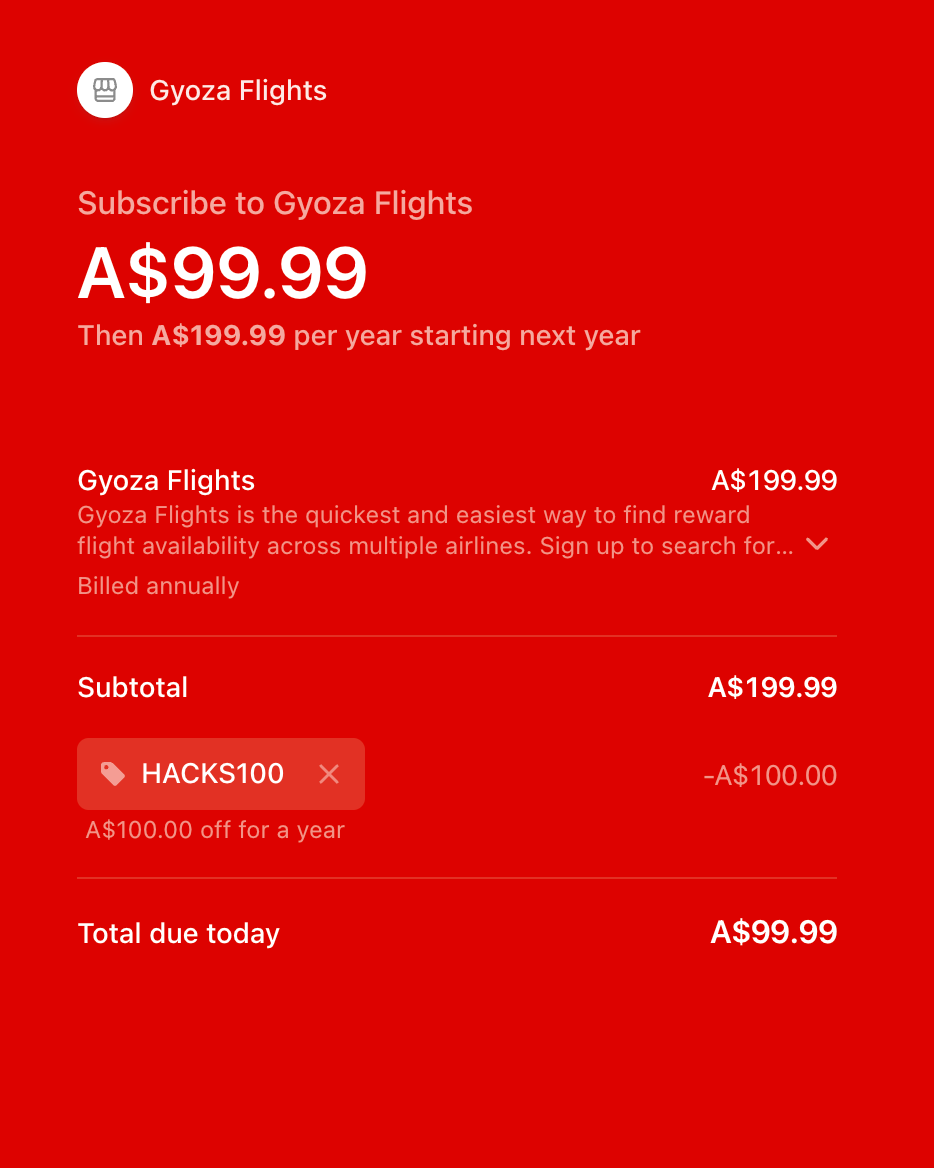 Gyoza discount code