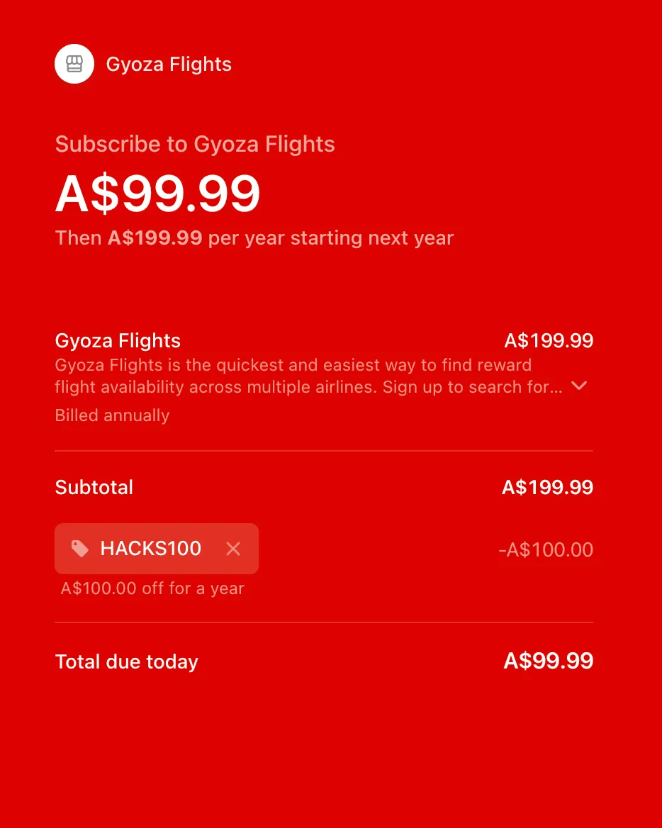 Gyoza discount code