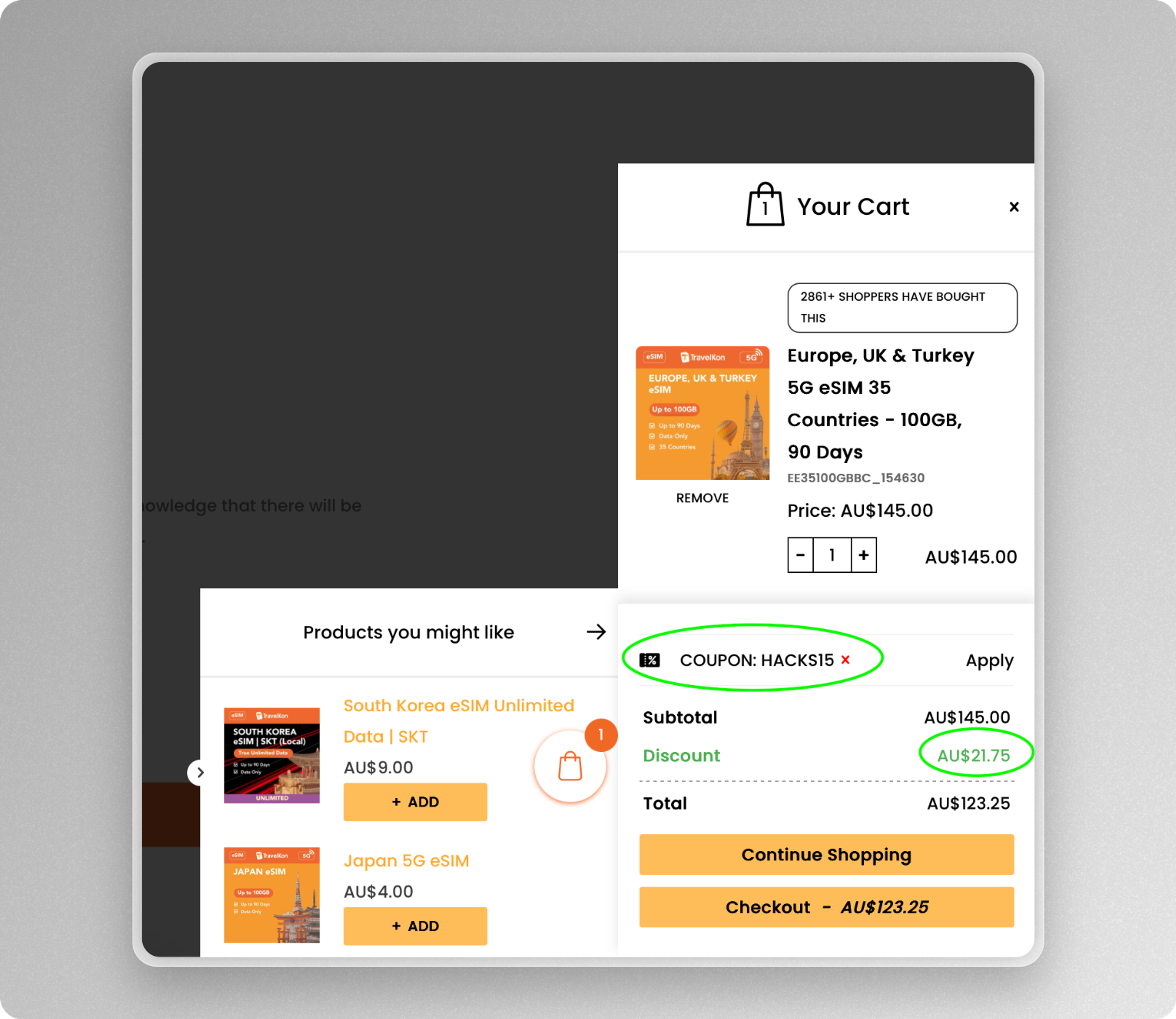 how to use a TravelKon promo code