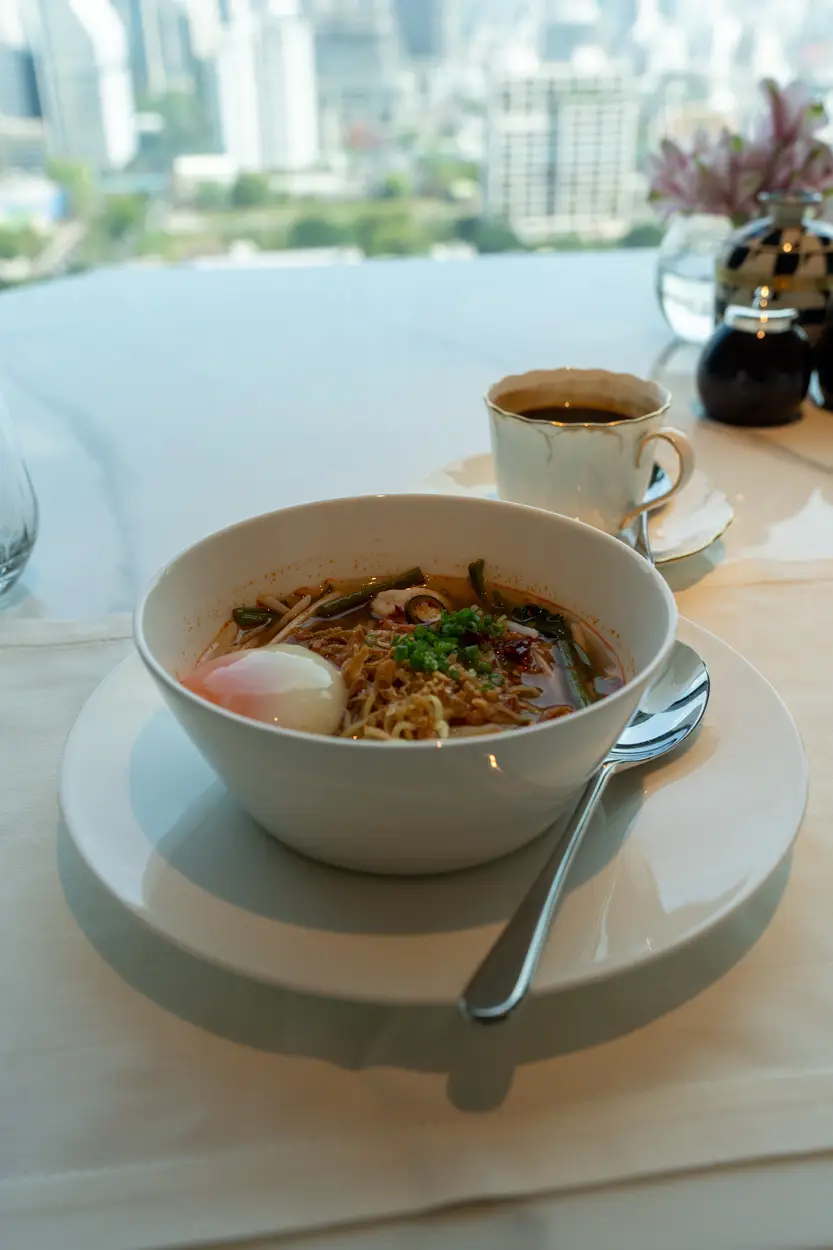 The Ritz Carlton Bangkok Club Lounge breakfast