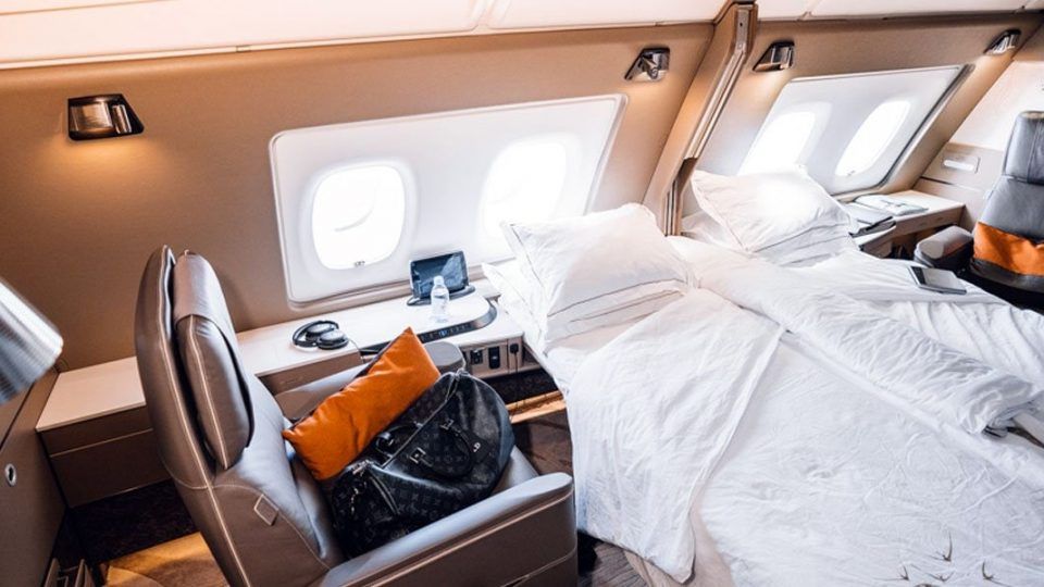 Singapore Airlines New A380 First Class Double Bed