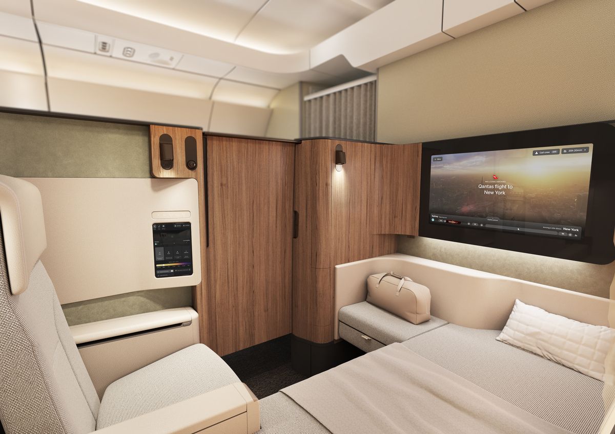 Qantas' new First Class product will debut on the A350