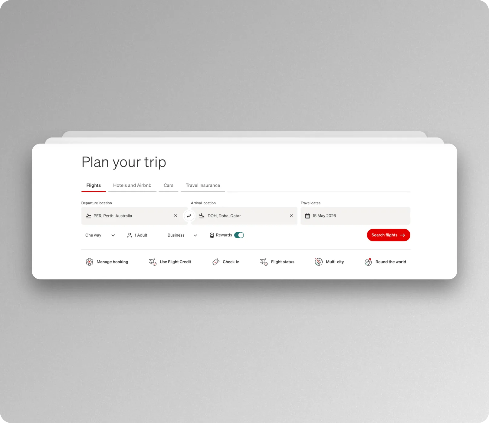 how to book Qatar Airways with Qantas points