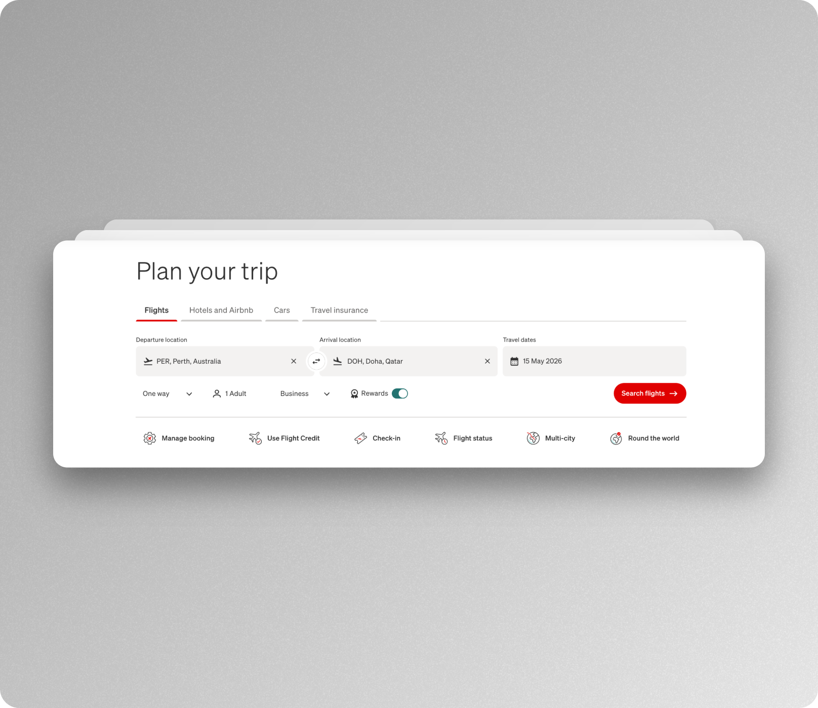 how to book Qatar Airways with Qantas points