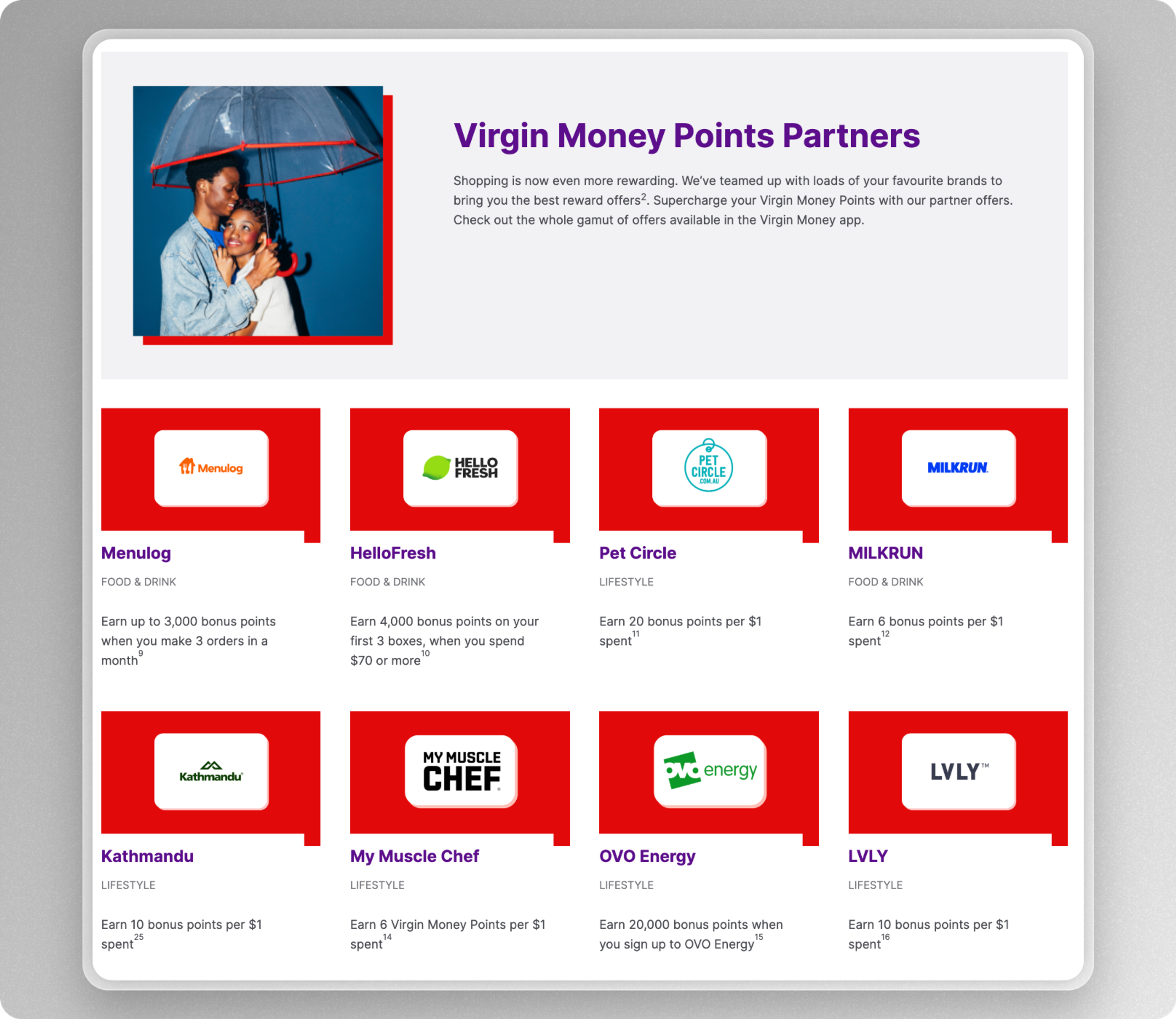 Virgin Money Rewards Partners