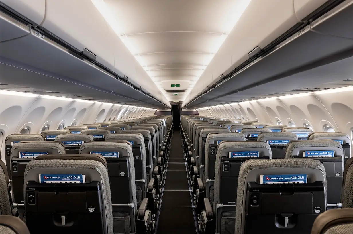 Qantas A321XLR Economy cabin