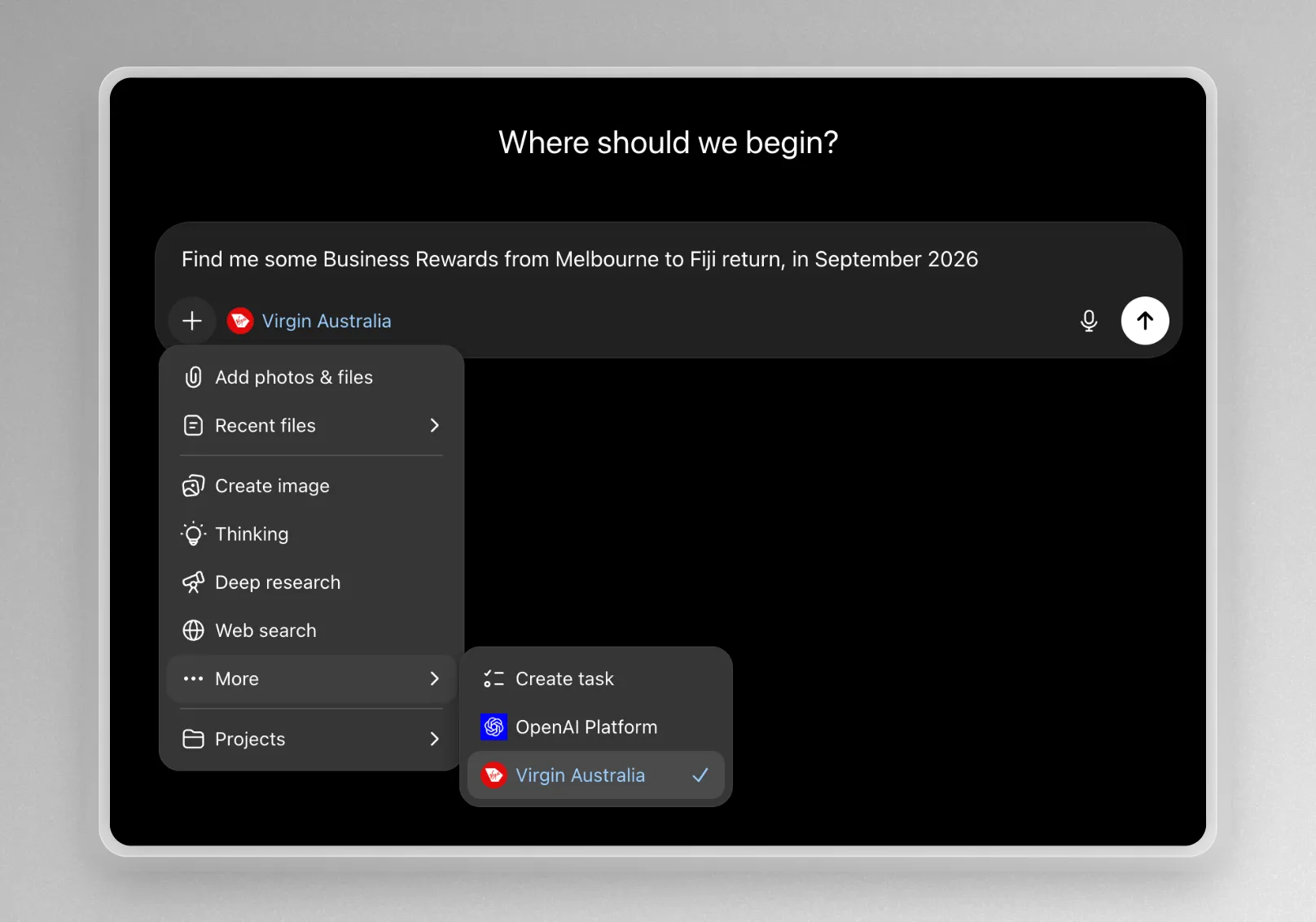 Virgin Australia Launches AI Flight Searches With ChatGPT