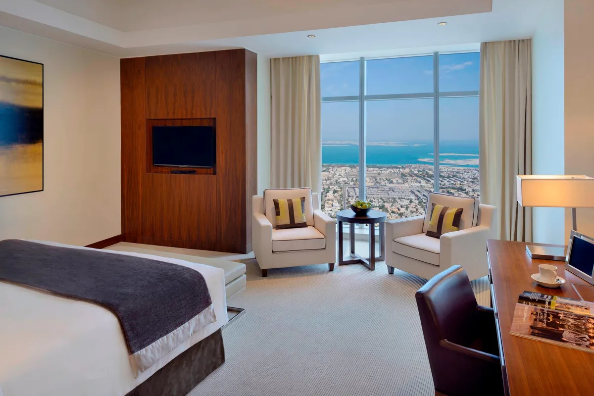 Deluxe seaview room at JW Marriott Marquis Dubai