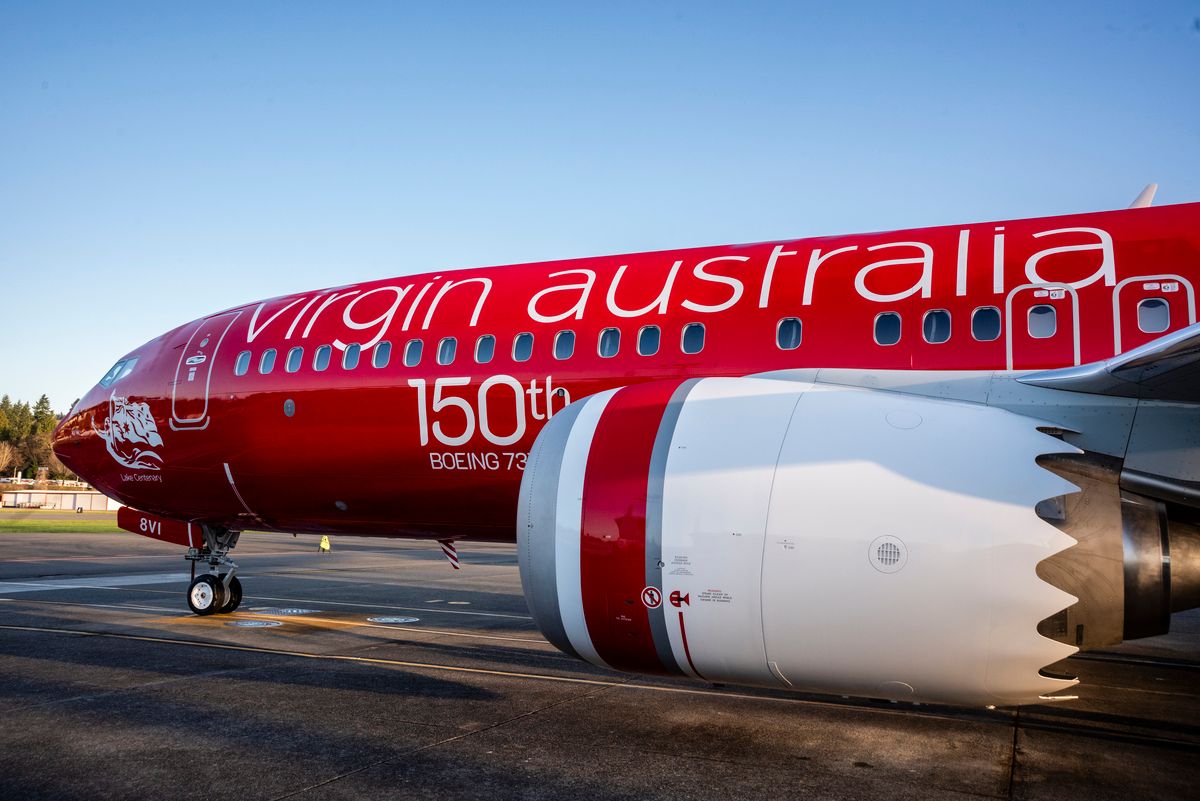 Virgin Australia 150th Boeing 737 Livery