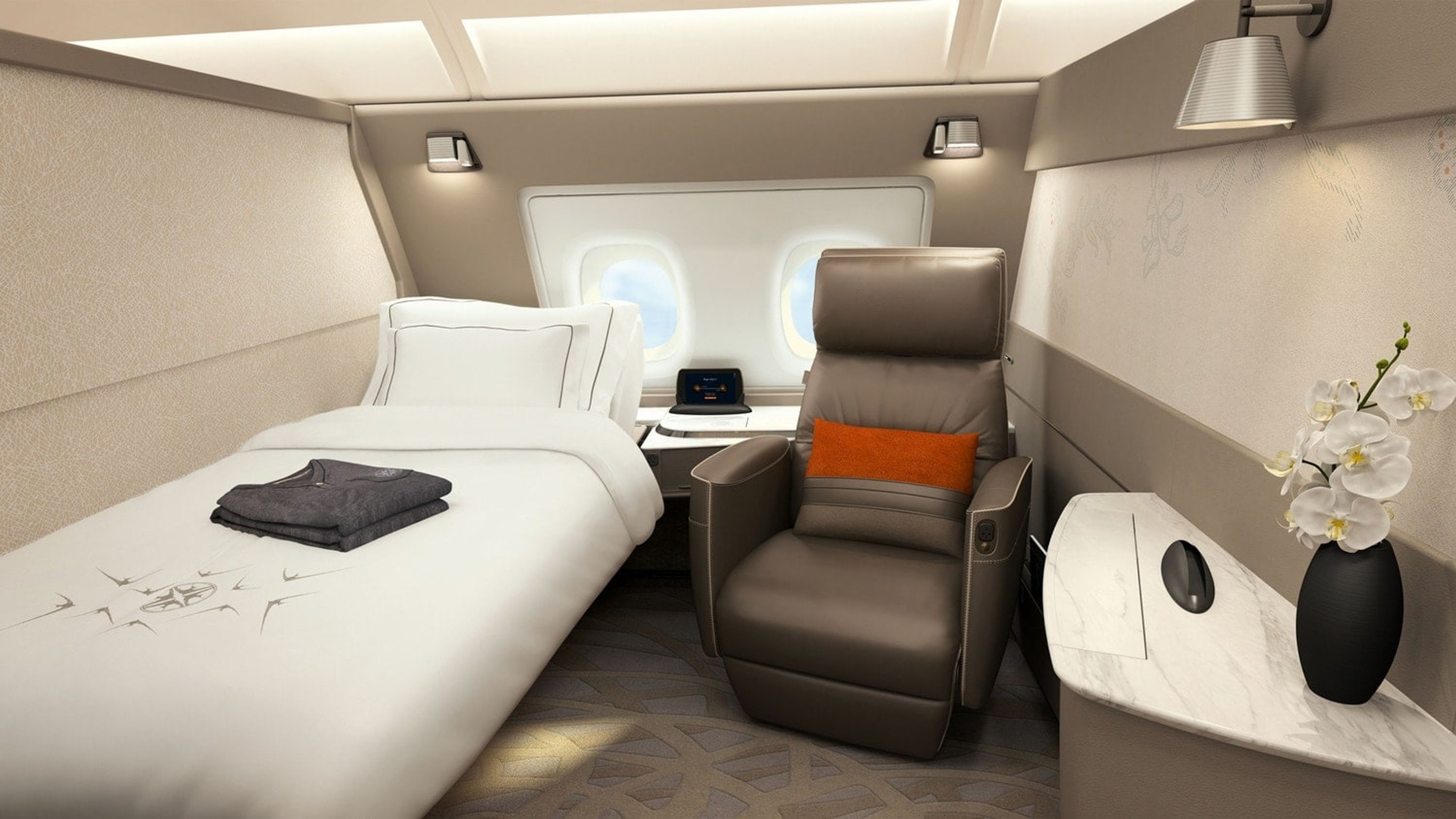 First Look New Singapore Airlines A380 First Class Suites Comfortable place