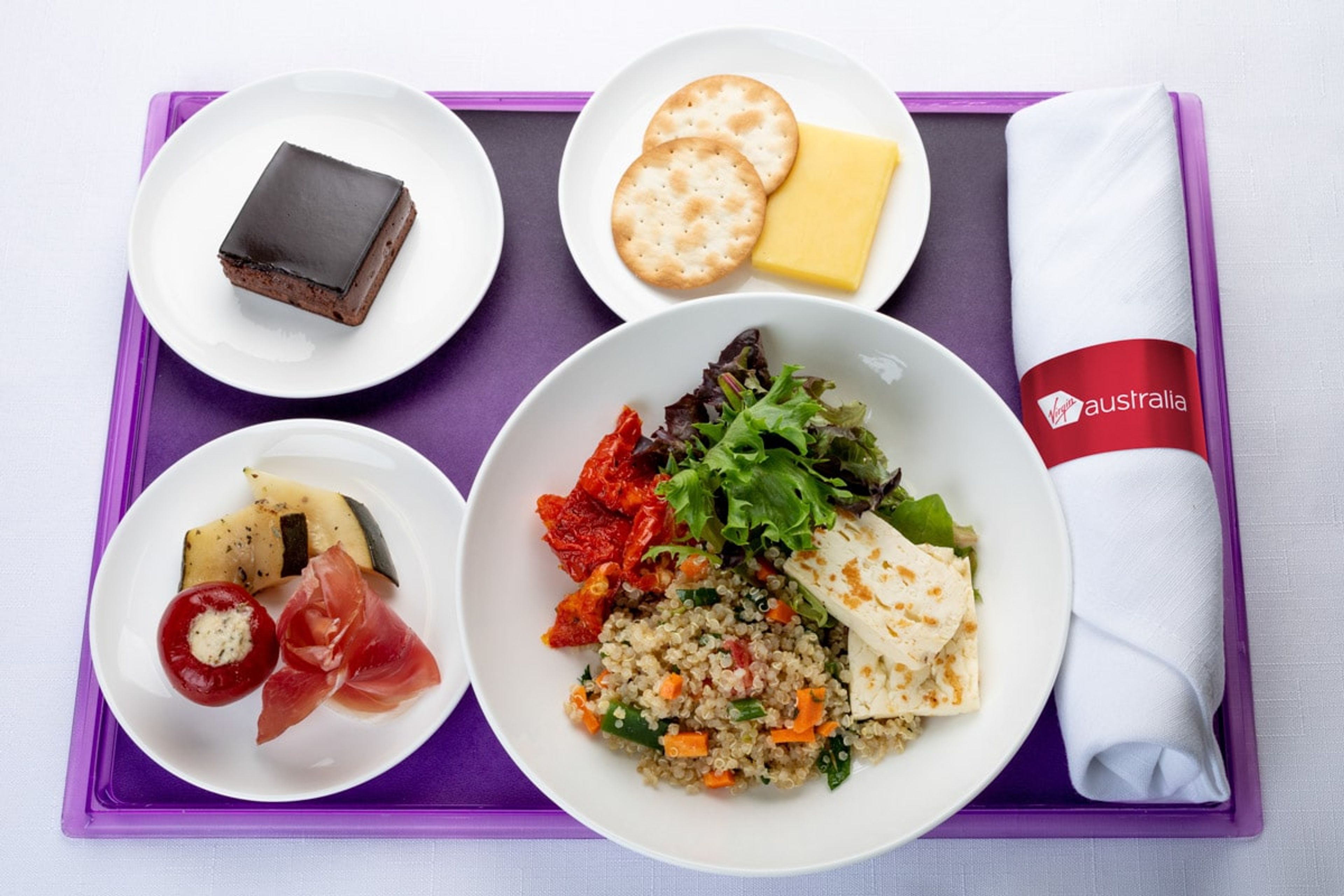 Dinner Virgin Australia New Business Class Menu 1